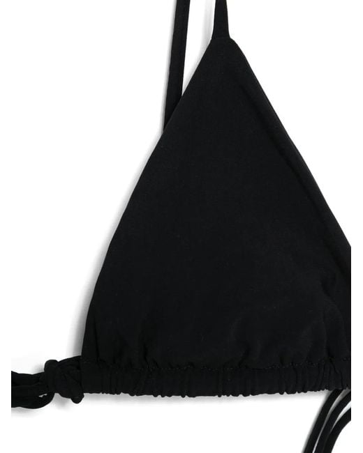 Jil Sander Black Triangle Bikini Top