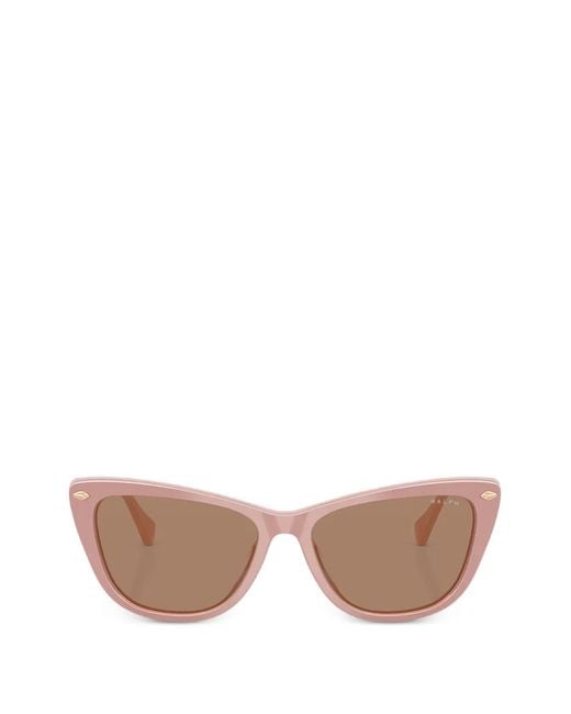 Polo Ralph Lauren Pink Cat-Eye-Frame Sunglasses