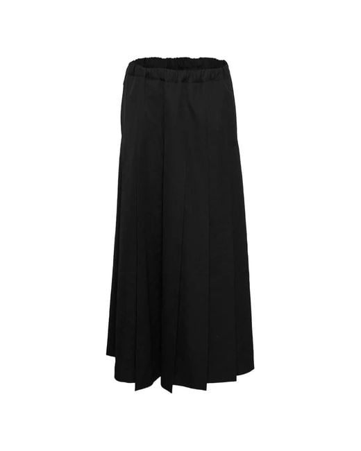 Comme des Garçons Black Pleated Palazzo Pants