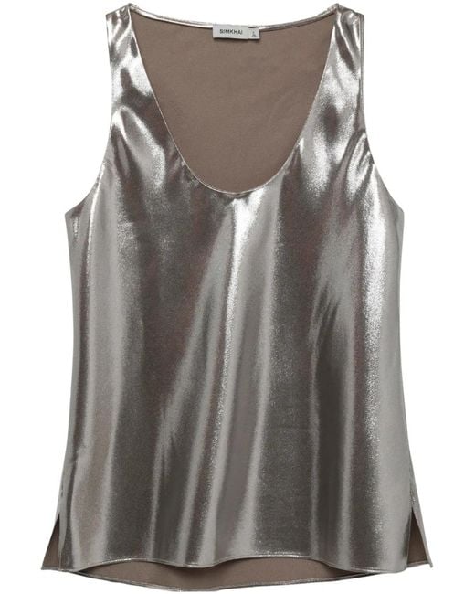 Top Kamari Jonathan Simkhai de color Gray