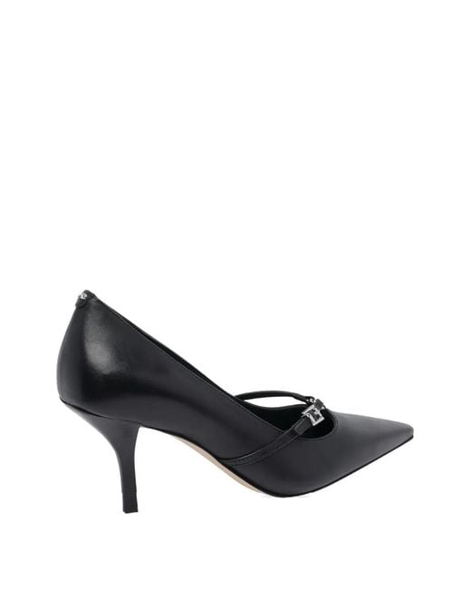 MICHAEL Michael Kors Black 75Mm Buckle-Detail Pointed-Toe Pumps