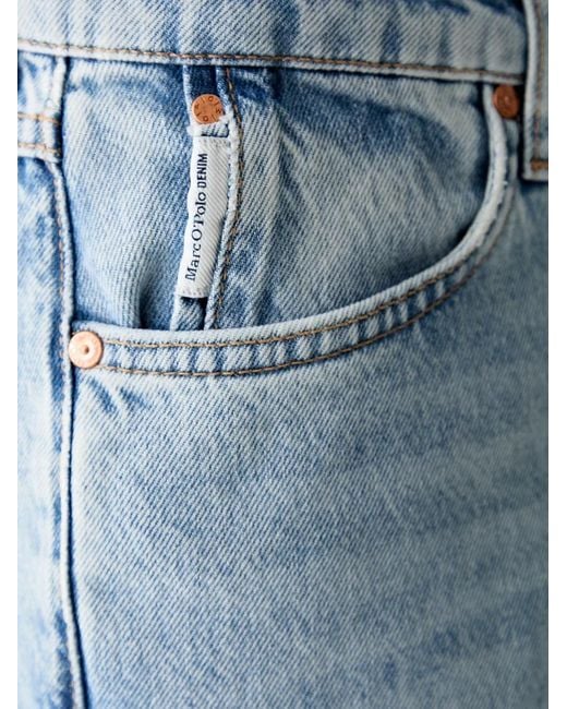 Marc O' Polo Blue Faded Barrel-Leg Jeans