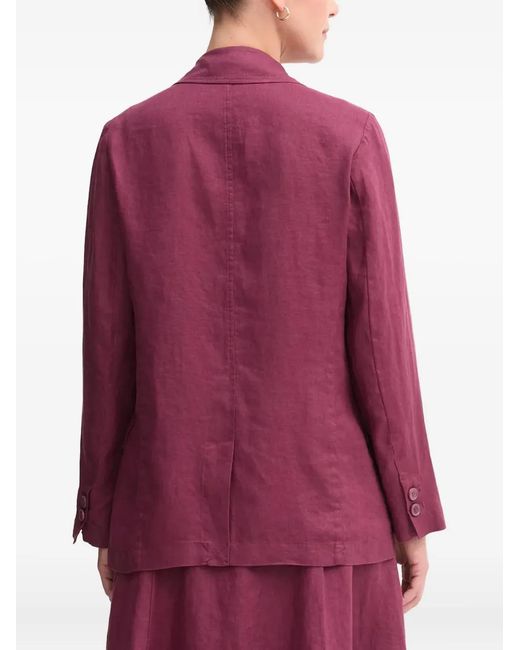 Benetton Purple Linen Blazer