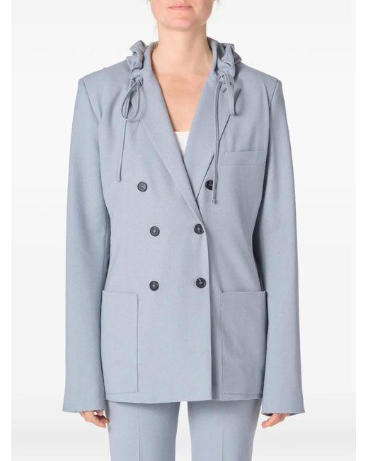 IRO Blue Double-Breasted Blazer