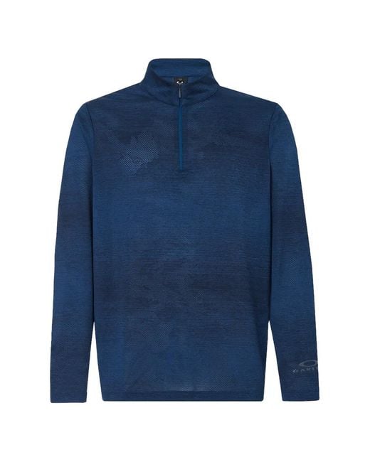 Oakley Blue Contender Half-Zip Sweatshirt for men