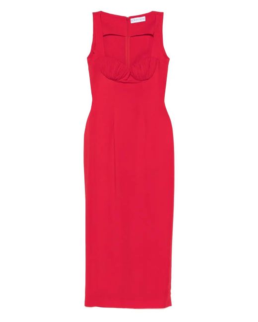 ROWEN ROSE Gathered-detail Maxi Dress
