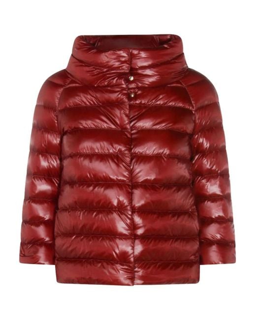 Herno Red Sofia Puffer Jacket