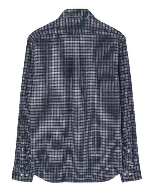 B.D. Baggies Blue Checked Button-Down Shirt for men