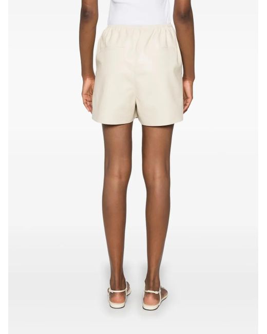 Nanushka Natural Shorts Aus Faux-Leder