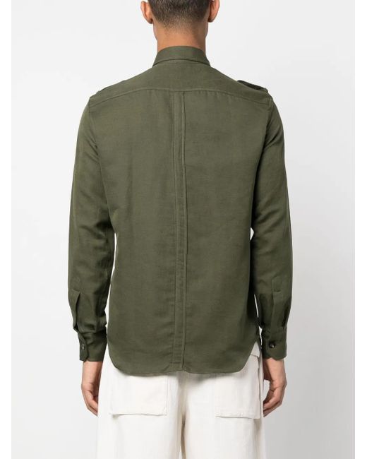 PT Torino Langärmeliges Hemd in Green für Herren