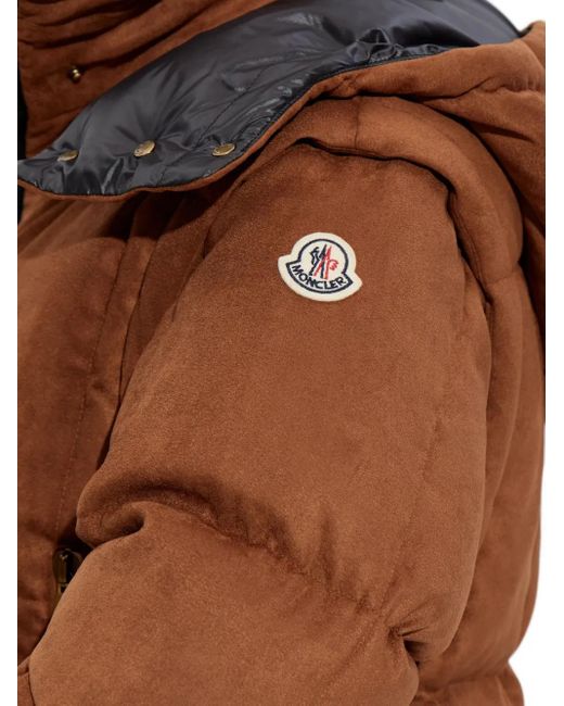 Moncler フーデッド パデッドジャケット Brown