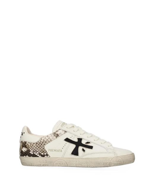 Premiata White Stevend 8497 Sneakers