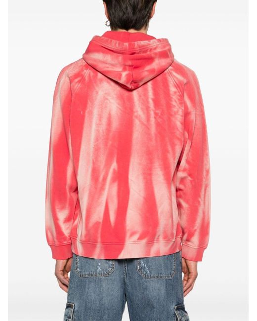 Sudadera S-Roxt-Hood con capucha DIESEL de hombre de color Pink