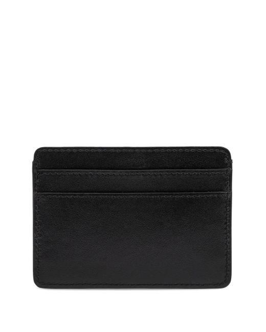 Versace Black Tag Leather Card Holder
