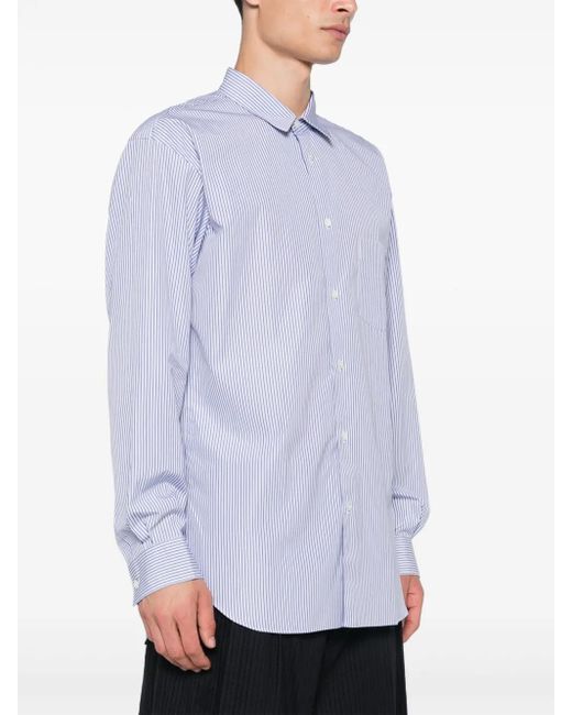 Comme des Garçons Blue Patch-Detail Shirt for men