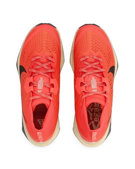 Nike Red Zegama Trail Sneakers for men