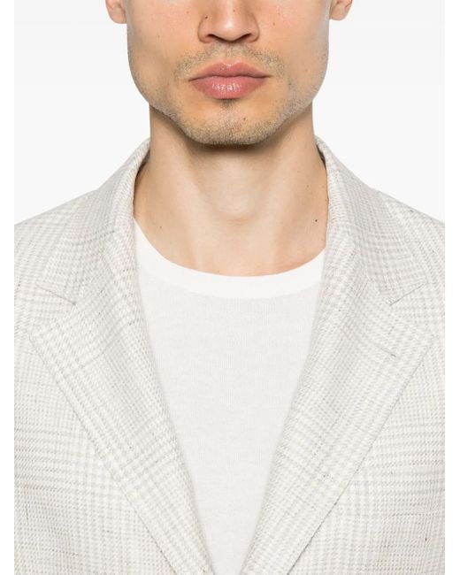メンズ Brunello Cucinelli チェック スーツ White