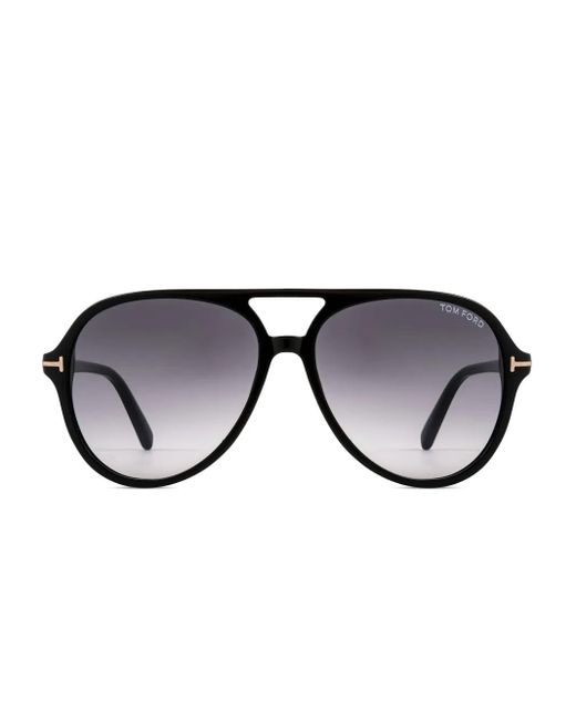 Lunettes De Soleil Façon Écailles De Tortue Tom Ford pour homme en coloris Black