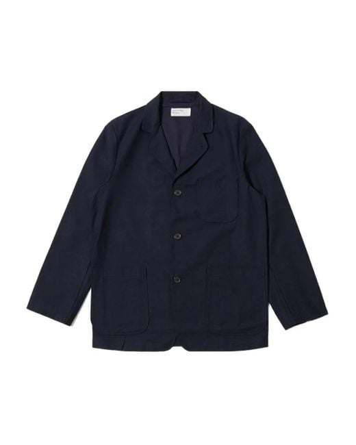 メンズ Universal Works シングルジャケット Blue
