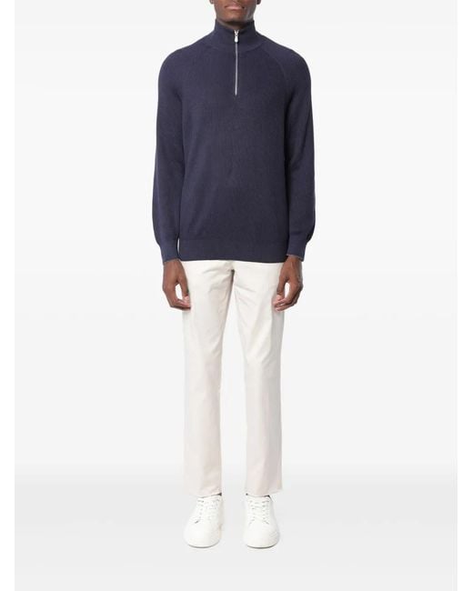 Brunello Cucinelli Katoenen Trui in het Blue voor heren
