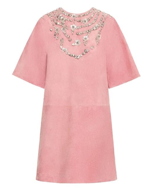 oscar mini dress pink Oscar de la Renta Strapless Mini Dress in Pink