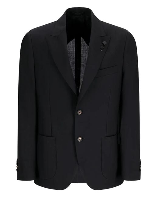 Lardini Blazer Met Opgestikte Zak in het Black voor heren
