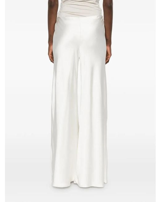 Norma Kamali White Elephant Bias Trousers