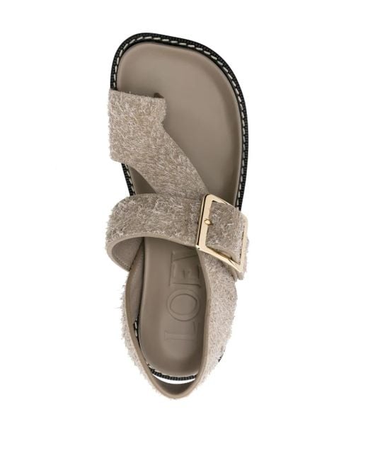 Loewe Brown Ease Heel Sandals