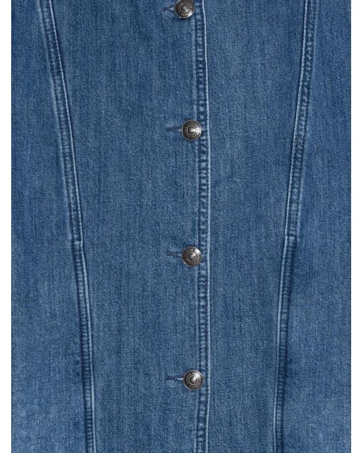 ROTATE BIRGER CHRISTENSEN Blue Veste Froncée En Jean