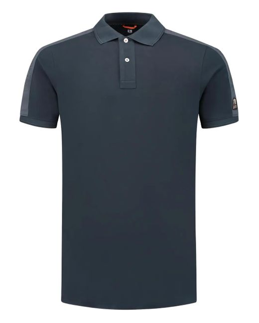 Parajumpers Blue Logo-Motif Polo Shirt for men