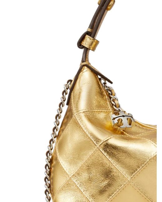 Pochette Fleming Metallizzata di Tory Burch in Metallic