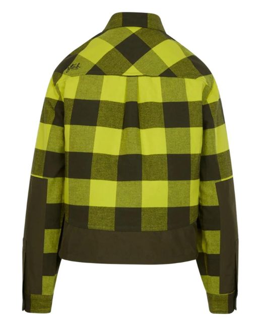 Camicia Da Sci Loge Peak A Quadri di Aztech Mountain in Green
