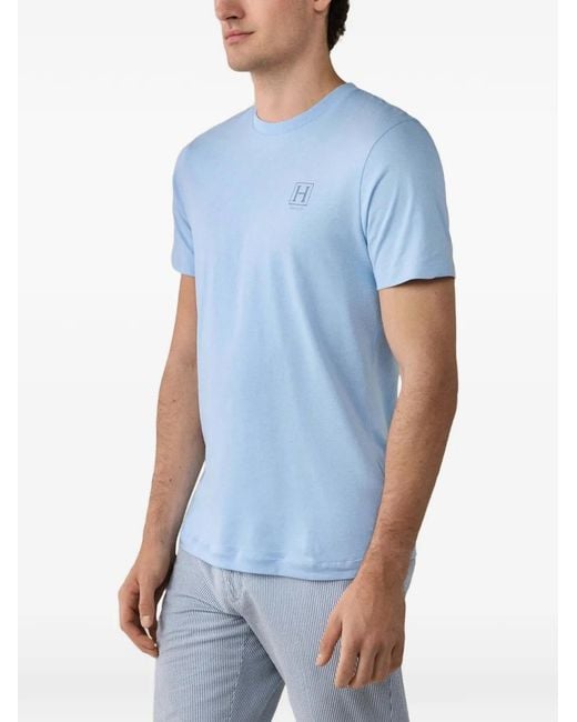 Hackett Blue Heritage H-Logo T-Shirt for men