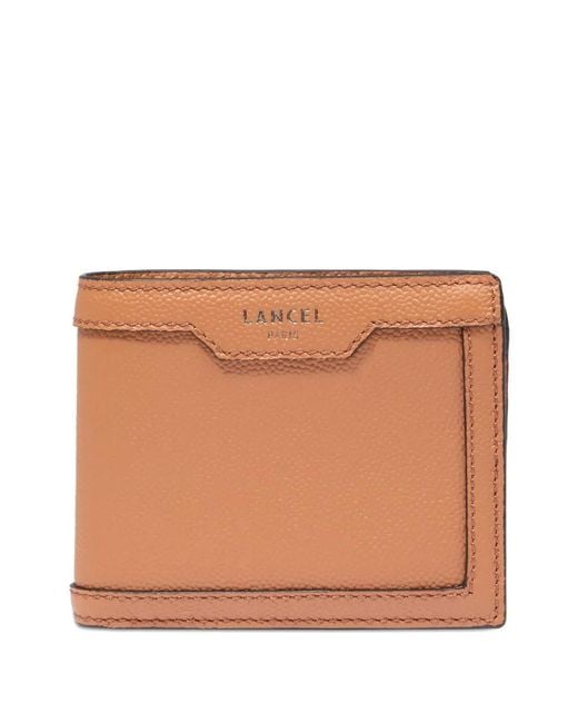 Lancel Natural Leather Compact Wallet for men