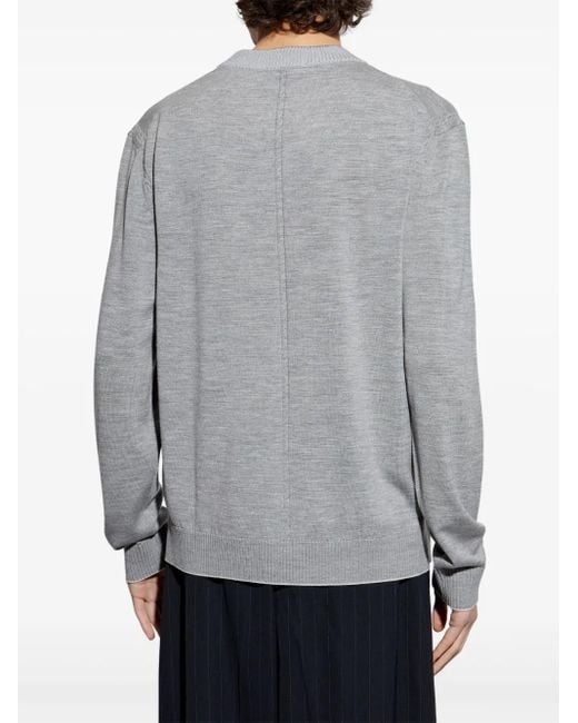 Jacquemus Gray Wool Sweater for men