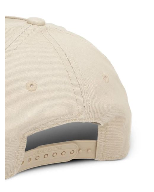 ARMANI EXCHANGE Natural Rhinestone-Logo Baseball Cap