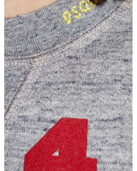DSquared² Gray Printed Sweatshirt