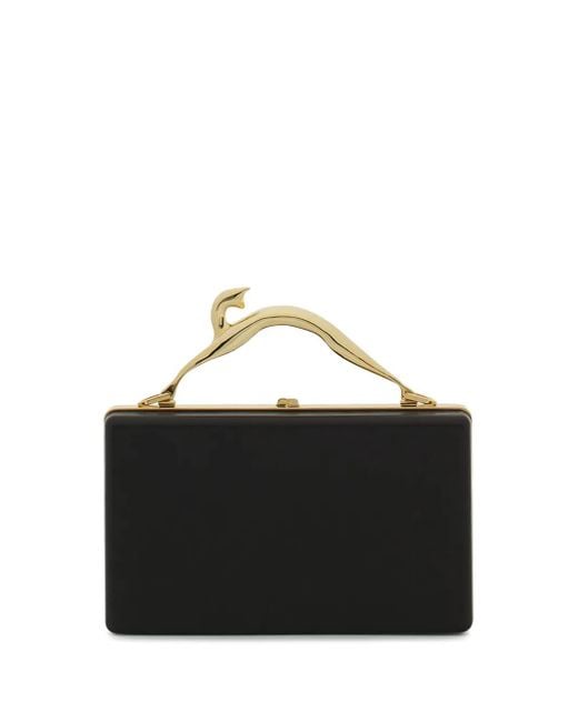 Clutch Con Manico di Lanvin in Black