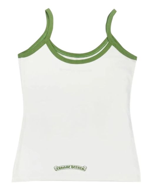 Chrome Hearts White Horseshoe Logo Tank Top