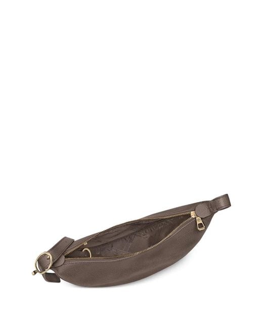 Longchamp Brown Small Le Foulonné Cross Body Bag