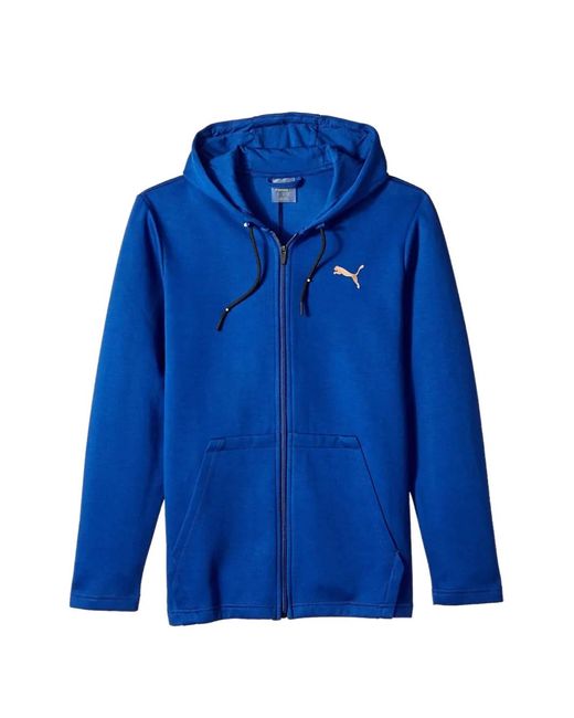 PUMA Blue Veste Zippée À Capuche for men