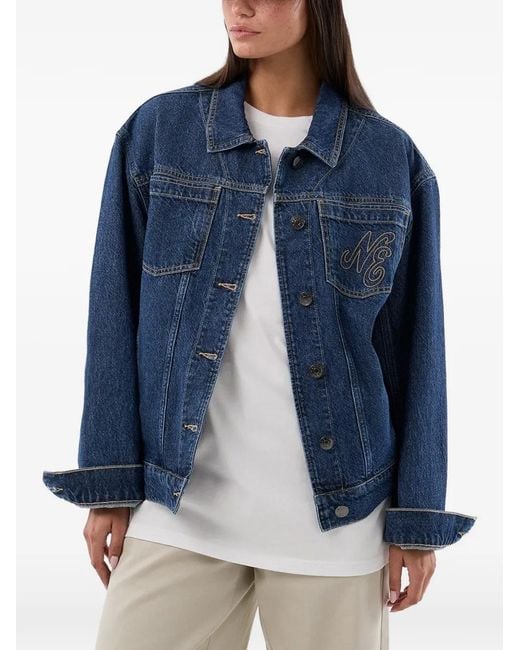 KTZ Blue Script Denim Jacket