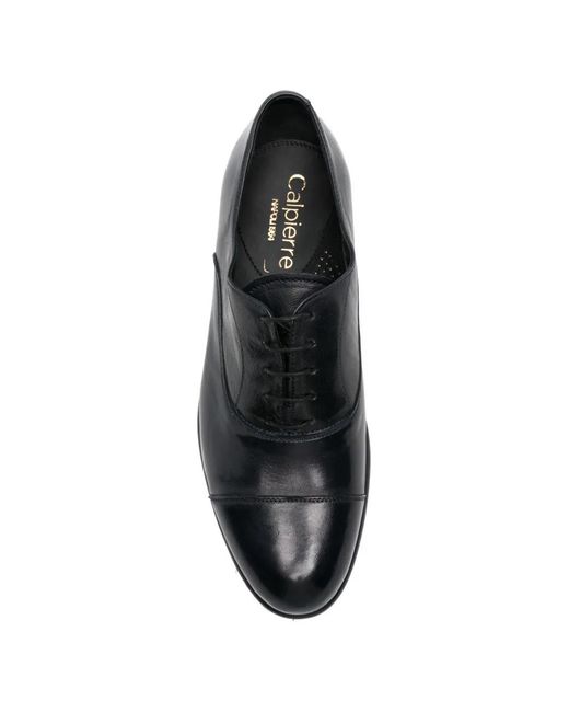 Calpierre Black Richelieus À Bout En Amande for men