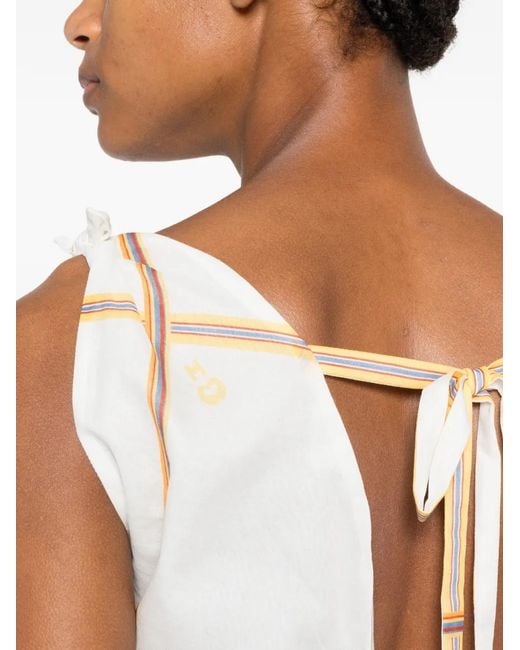 Top A Rayas Maje de color White