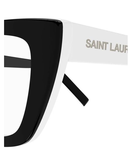 Saint Laurent Black Square-Frame Glasses
