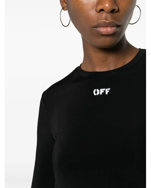 Off-White c/o Virgil Abloh Black Logo Long Sleeve T-Shirt