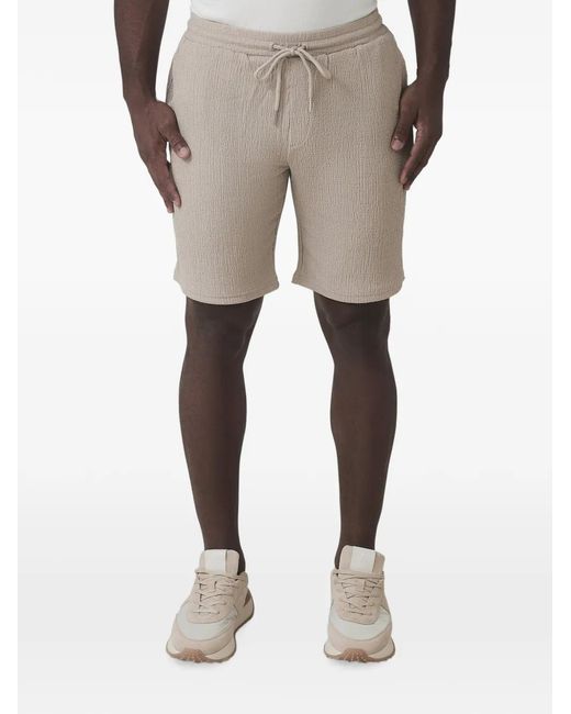 Mauvais Natural Eivissa Textured Drawstring Shorts for men