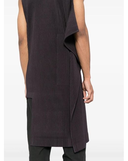 Homme Plissé Issey Miyake Black Colour Palette Vest for men