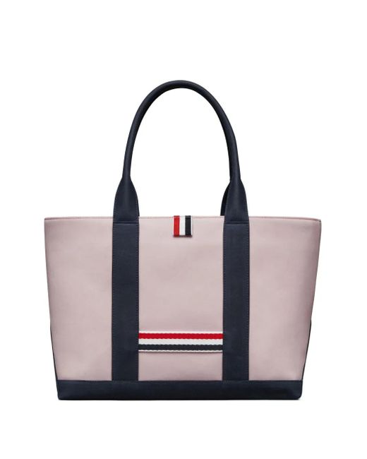 Thom Browne Purple Small Tool Tote Bag