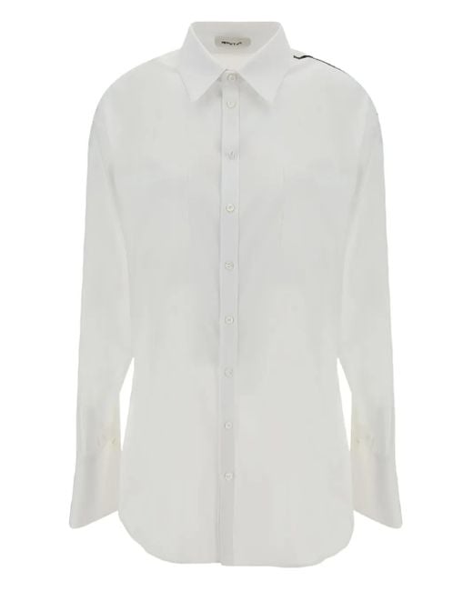 Peter Do Stripe-detail shirt in White für Herren